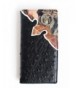 WALLET CAMOUFLAGE WESTERN OSTRICH AEW015 8 BLACK