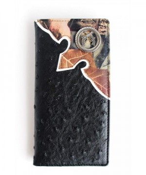 WALLET CAMOUFLAGE WESTERN OSTRICH AEW015 8 BLACK