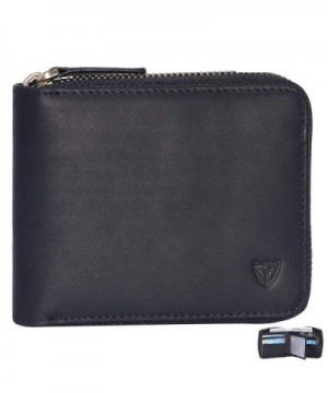 Leather Zipper wallet Around Wallet