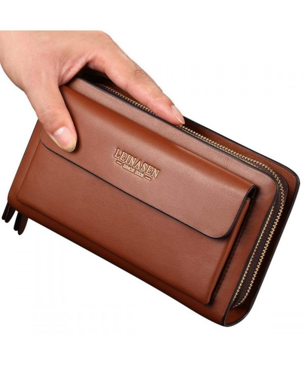 Business Clutch capacity Leather Wallet