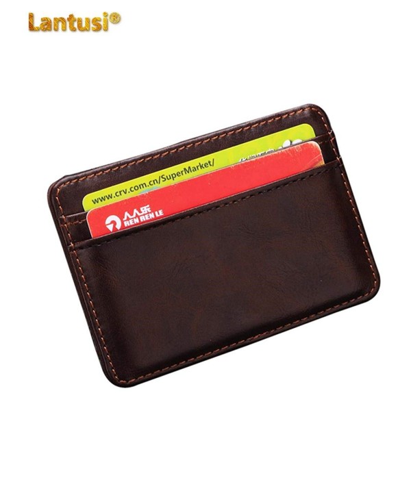 Lantusi Leather Wallet Credit Folded