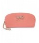 Damara Bowknot Leather Wallet Clutch