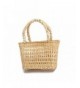 Straw Weave Shopping Basket Medium
