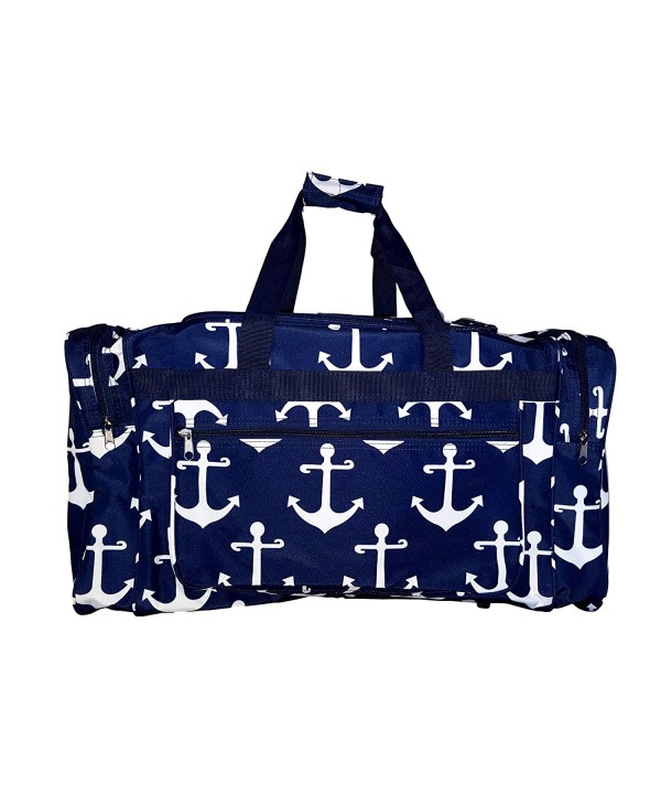 Fashion Print Travel Duffle NavyAnchor