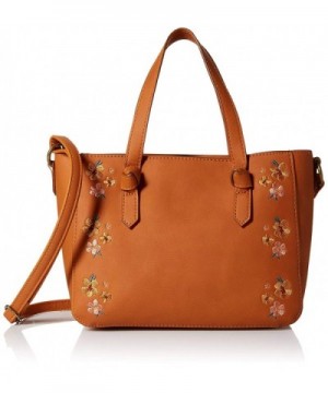 T Shirt Jeans Satchel Floral Embroidery