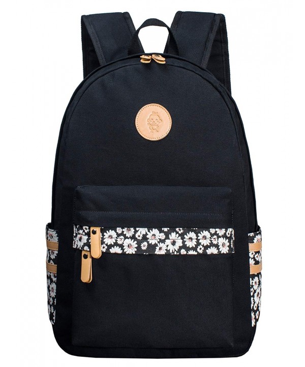 Backpack Floral Canvas Rucksack Knapsack