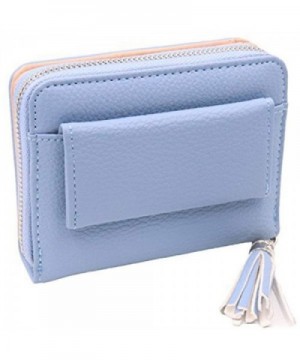 Womens Blocking Leather Wallet Organizer