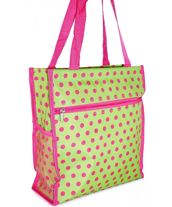 Polka Dot Tote Bag Green