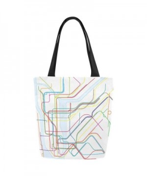 InterestPrint Subway Canvas Shoulder Handbag