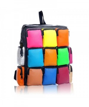HEYFAIR Womens Colorful Leather Backpack