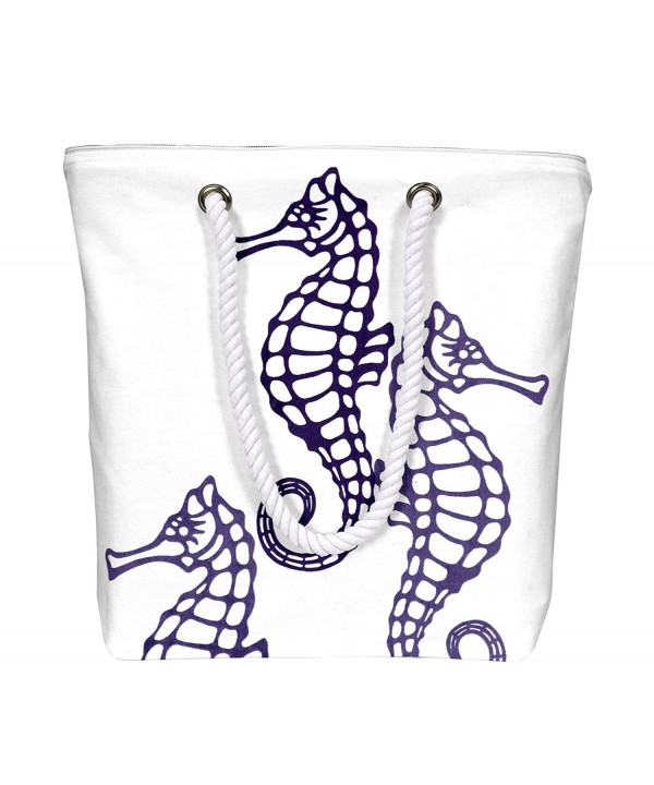 Peach Couture Nautical Seahorse Handbags