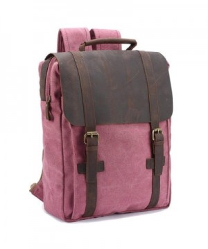 CLELO Leather Backpack Rucksack Computer