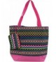 Ever Moda Aztec Tote Pink