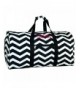 Personalized Black Chevron Duffle Inch