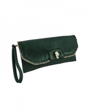 Vinyl Womens Clutch Handbags Sleek