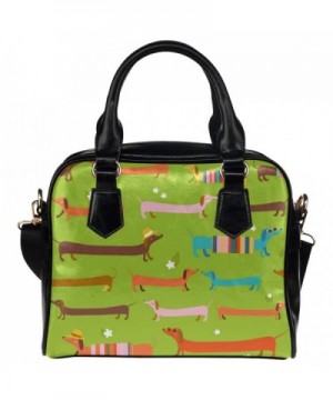 CASECOCO Dachshund Striped Leather Shoulder