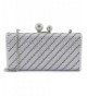 Womens Evening Clutch Hardcase Rhinestuds