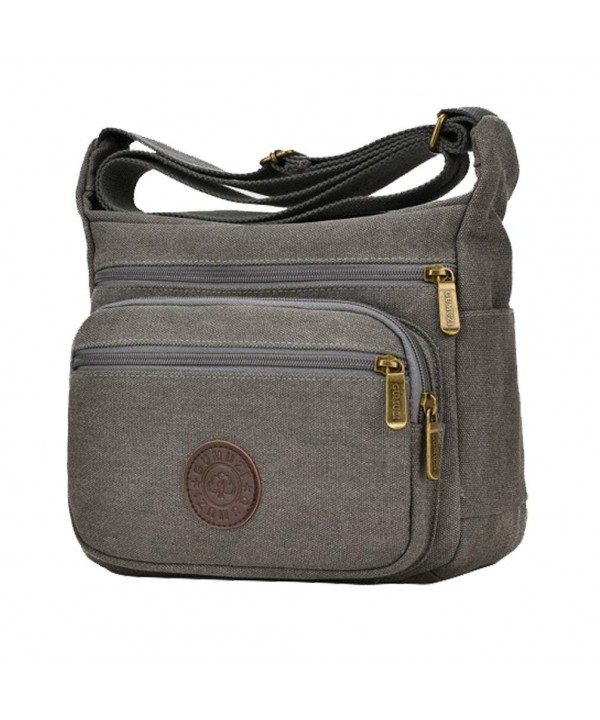 Fabuxry Casual Shoulder Zippers Messenger