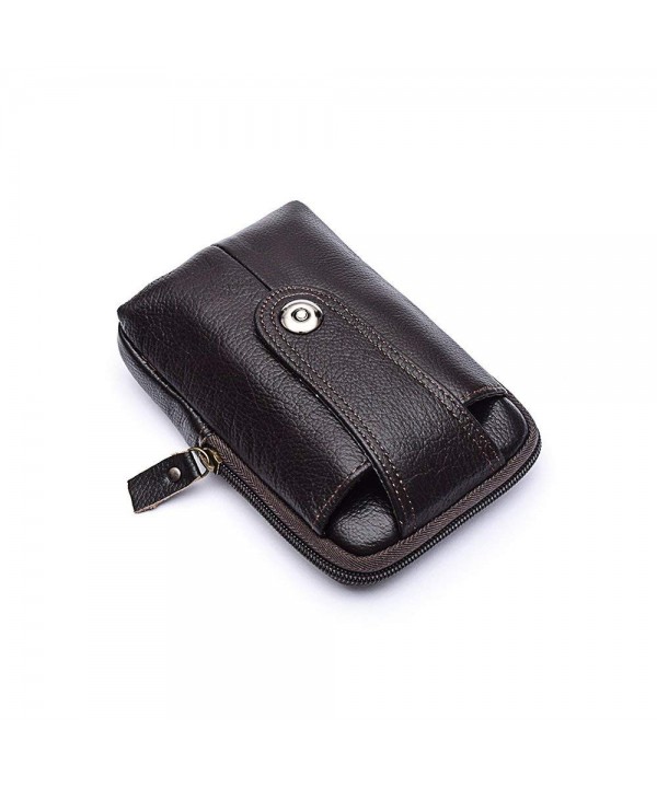 Unisex Genuine Leather Organizer Wristlet