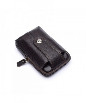 Unisex Genuine Leather Organizer Wristlet