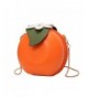 MILATA Orange Shaped Leather Clutch