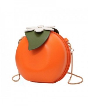 MILATA Orange Shaped Leather Clutch