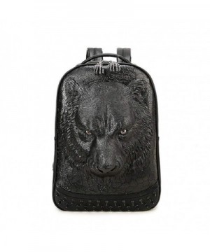 Leather backpack rucksack daypack schoolbag