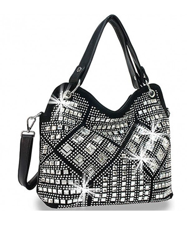 Zzfab Geometric Sparkle Purse Black