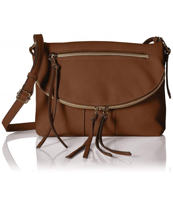 Round Zip Cross Body - Cognac - C21892ATR6D