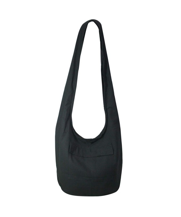 Hippie Bag Sling Cross-body Bag Shoulder Bag Messenger Bag Purses Black ...