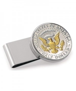 Selectively Gold Layered Presidential Silvertone Coin