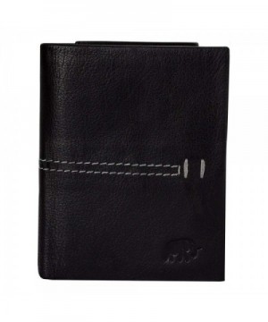 BENITO Trifold Wallet Black Leather