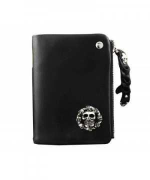 Leather Fashion Skull Wallet Holder