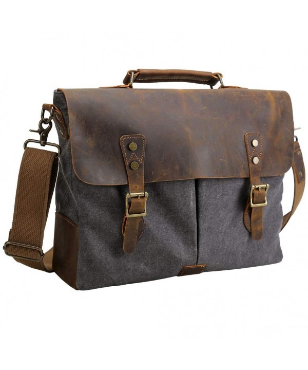 Tiding Leather Messenger Briefcase Shoulder