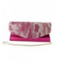 Camouflage Evening Clutch Hot Pink