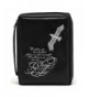 Eagle Black Embroidered Leather Handle