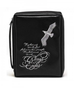 Eagle Black Embroidered Leather Handle