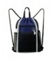 BeeGreen Drawstring Backpack Bag Sport String Bag Pockets Large Sackpack
