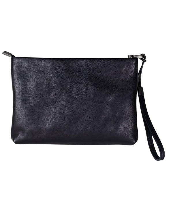 ANCICRAFT Leather Clutch Handbag Briefcase