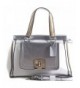 Dasein Two tone Metallic Contrast Fashion