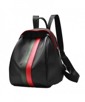 Leather Backpack Travel Bookbags Fashion