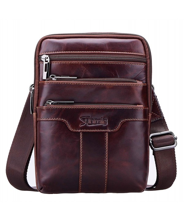 Sunmig Vintage Shoulder Messenger brown 3803