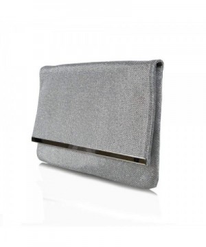 Womens Glitter Envelope Evening Handbag