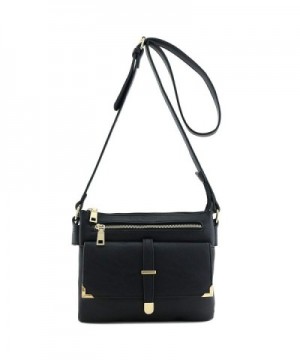 Flap Pocket Crossbody Bag Black