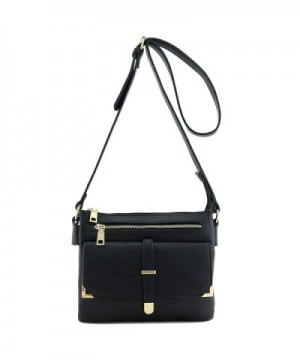 Flap Pocket Crossbody Bag Black