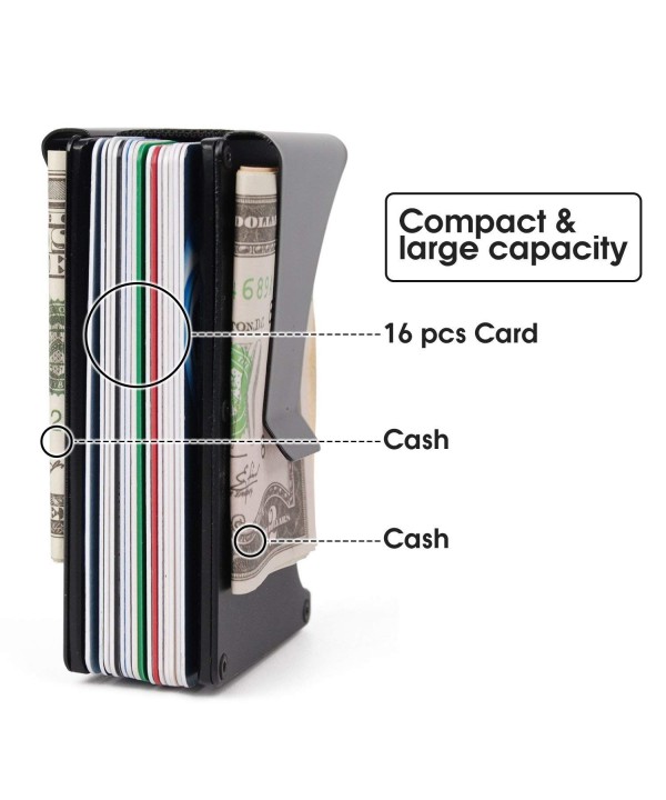 Minimalist Wallet RFID Blocking Slim Wallet Front Pocket for Men with ...