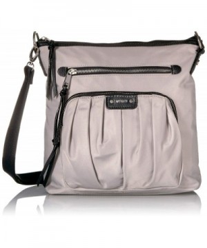 Utiliti Pleated Crossbody Light Grey