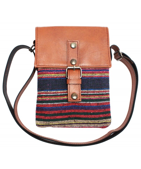 Homespun Stripe Crossbody Shoulder Handbag