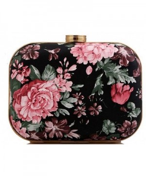 Buenocn Box like Floral Evening Clutch