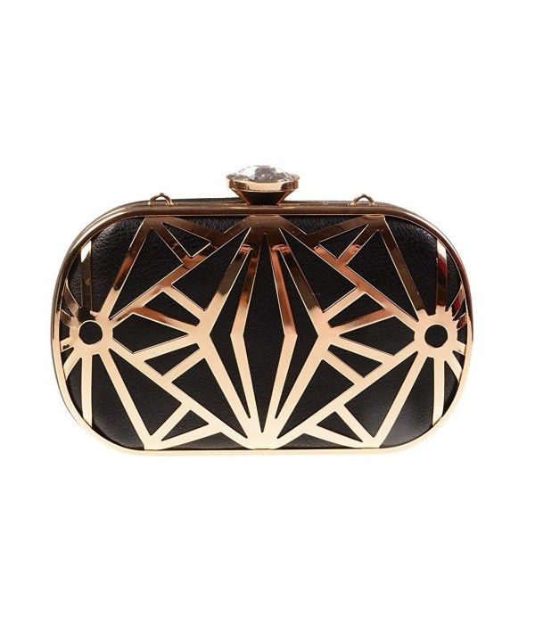 black designer clutch